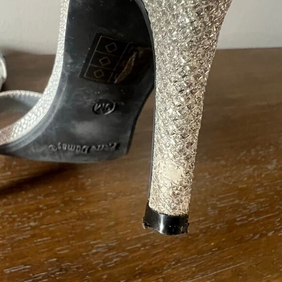 Pierre Dumas Woman’s Margaret 3 Silver 3” Heels Ankle Strap Dress Shoe- Size 9M - Picture 12 of 12